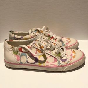 Coach Barrett Rainbow Logo Sneakers